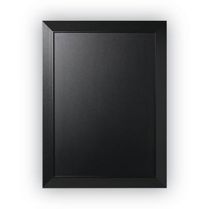 Kamashi Chalk Board, 36 X 24, Black Surface, Black Wood Frame