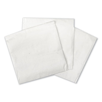 Cocktail Napkins, 1-ply, 9w X 9d, White, 500/pack, 8 Packs/carton