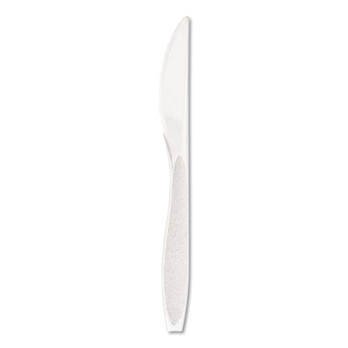 Impress Heavyweight Full-length Polystyrene Cutlery, Knife, White, 1,000/carton