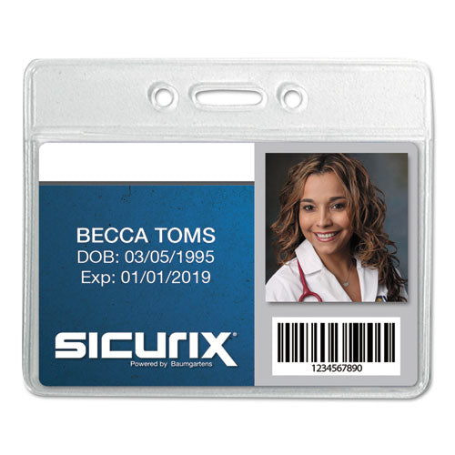 SICURIX Sealable ID Badge Holder - BAU47830 