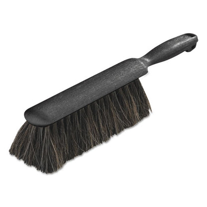 Counter/radiator Brush, Black Horsehair Blend Bristles, 8" Brush, 5" Black Handle
