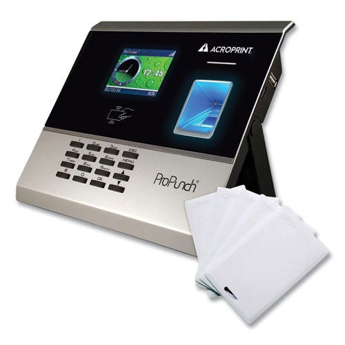 Propunch Biometric And Proximity Bundle, 50 Employees, Black