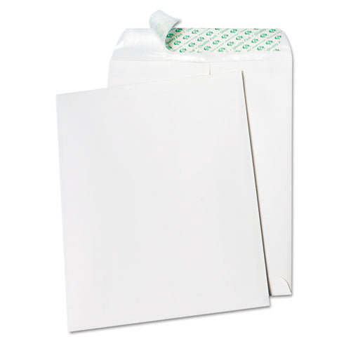 Tech-no-tear Catalog Envelope, Paper Exterior, #10 1/2, Cheese Blade Flap, Self-adhesive Closure, 9 X 12, White, 100/box