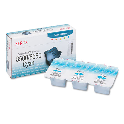 108r00669 Solid Ink Stick, 1,033 Page-yield, Cyan, 3/box