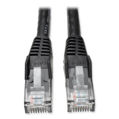 Cat6 Gigabit Snagless Molded Patch Cable, 1 Ft, Black