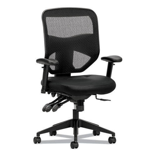 Prominent Mesh High-back Task Chair, Supports Up To 250 Lb, 17" To 21" Seat Height, Black