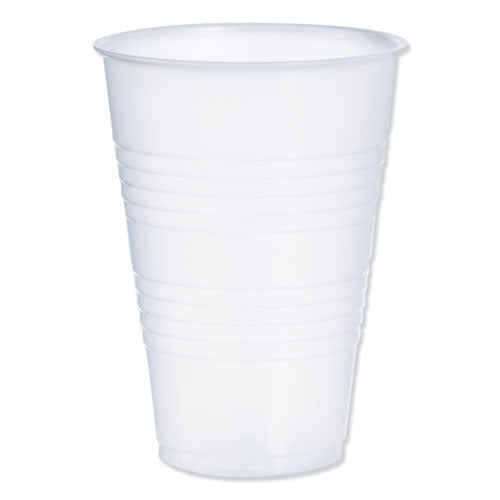 High-impact Polystyrene Cold Cups, 14 Oz, Translucent, 50 Cups/sleeve. 20 Sleeves/carton
