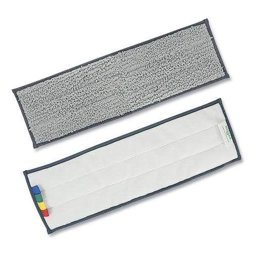Excella Reusable Mopping Pad, 20 X 6, Gray With Color-coding Tabs