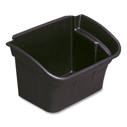 Utility Bin, 4 Gal, 17" X 12.13" X 10.5", Black