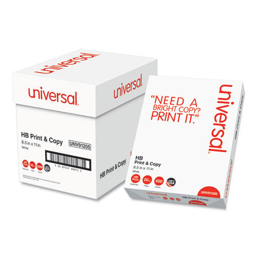 Multipurpose Paper, 96 Bright, 20 Lb Bond Weight, 8.5 X 11, Bright White, 500 Sheets/ream, 5 Reams/carton
