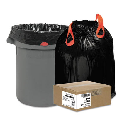 Heavy-duty Trash Bags, 30 Gal, 1.2 Mil, 30.5" X 33", Black, 25 Bags/roll, 8 Rolls/box