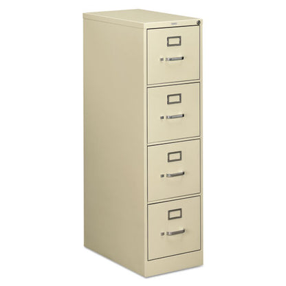 510 Series Vertical File, 4 Letter-size File Drawers, Putty, 15" X 25" X 52"