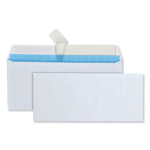 Security Envelope, #10, Commercial Flap, Redi-strip Adhesive Closure, 4.13 X 9.5, White, 500/box