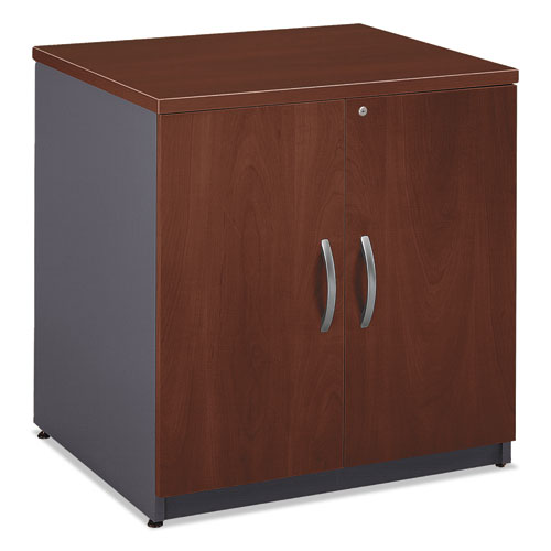 Series C Collection 30w Storage Cabinet, Graphite Gray/hansen Cherry