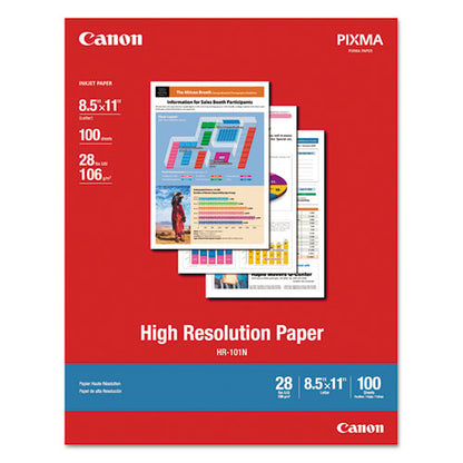 High Resolution Paper, 8.5 X 11, Matte White, 100/pack