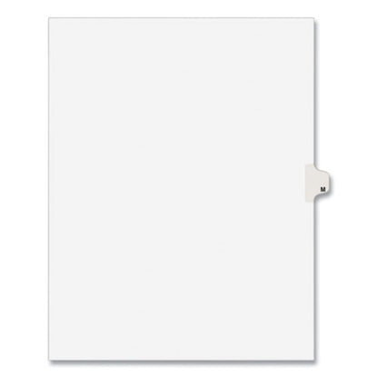 Preprinted Legal Exhibit Side Tab Index Dividers, Avery Style, 26-tab, M, 11 X 8.5, White, 25/pack, (1413)