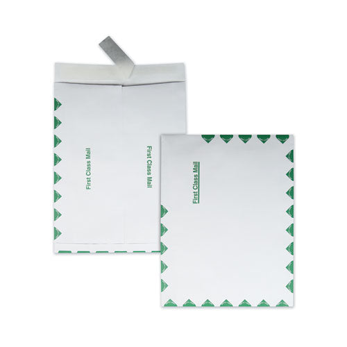 Ship-lite Envelope, First Class, #13 1/2, Cheese Blade Flap, Redi-strip Adhesive Closure, 10 X 13, White, 100/box