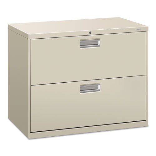 Brigade 600 Series Lateral File, 2 Legal/letter-size File Drawers, Light Gray, 36" X 18" X 28"