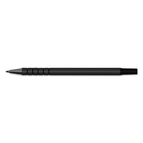 Replacement Ballpoint Counter Pen, Medium 1 Mm, Black Ink, Black Barrel, 6/pack