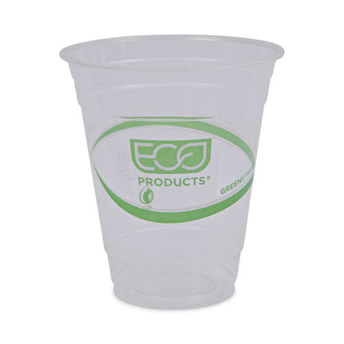 Greenstripe Renewable And Compostable Cold Cups, 12 Oz, Clear, 50/pack, 20 Packs/carton