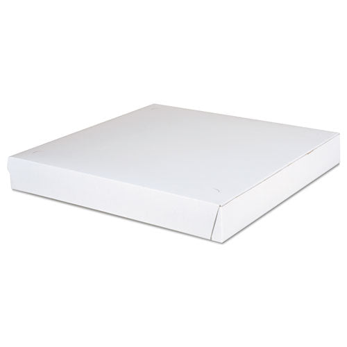 Lock-corner Pizza Boxes, 14 X 14 X 1.88, White, Paper, 100/carton