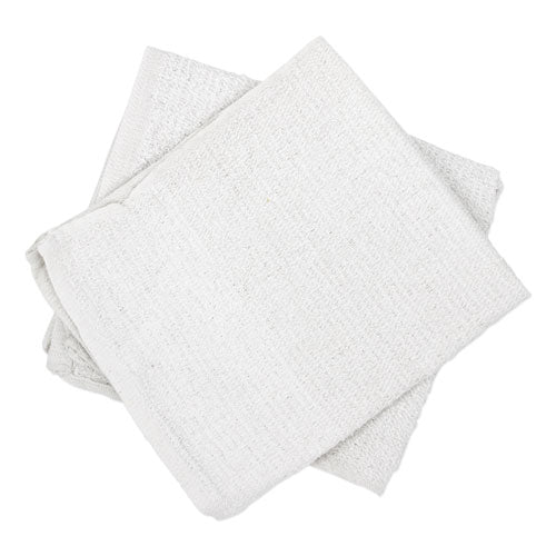 Counter Cloth/bar Mop, 15.5 X 17, White, Cotton, 60/carton