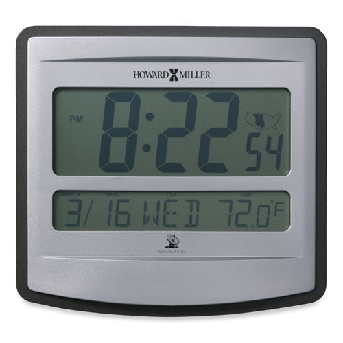 Nikita Wall Clock, Silver/charcoal Case, 8.75" X  8", 2 Aa (sold Separately)
