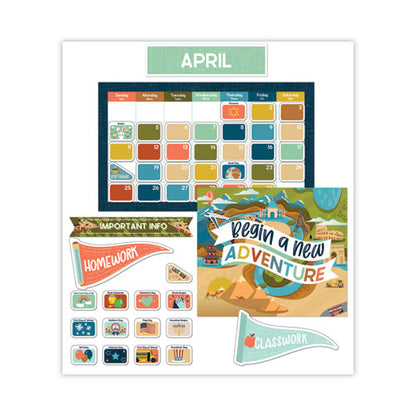 Calendar Bulletin Board Set, Let's Expolore, 123 Pieces