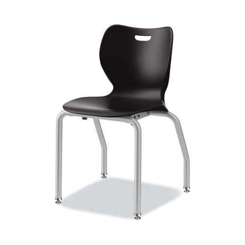 Smartlink Four-leg Chair, 19.5" X 19.63" X 31", Onyx Seat, Onyx Base, 4/carton