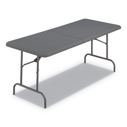 Indestructable Classic Bi-folding Table, Rectangular, 30" X 72" X 29", Charcoal