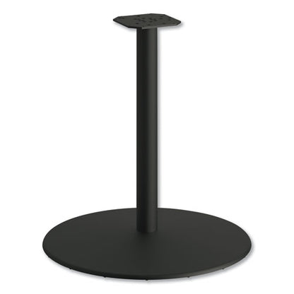 Between Round Disc Base For 30" Table Tops, 29" High, Black Mica