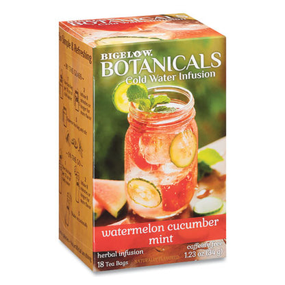 Botanicals Watermelon Cucumber Mint Cold Water Herbal Infusion, 0.7 Oz Tea Bag, 18/box