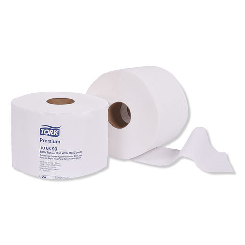 Premium Bath Tissue Roll With Opticore, Septic Safe, 2-ply, White, 800 Sheets/roll, 36/carton