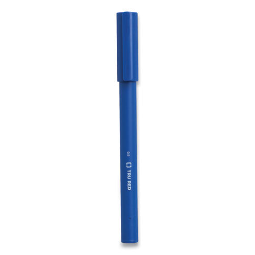 Quick Dry Gel Pen, Stick, Fine 0.5 Mm, Blue Ink, Blue Barrel, 5/pack