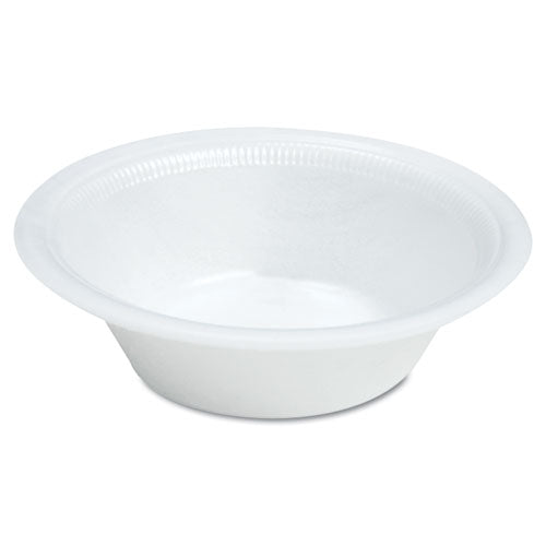 Quiet Classic Laminated Foam Dinnerware, Bowl, 12 Oz, White, 125/pack