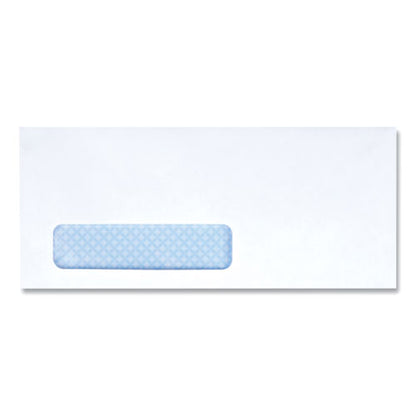 Open-side Security Tint Business Envelope, 1 Window, #10, Commercial Flap, Gummed Closure, 4.13 X 9.5, White, 500/box