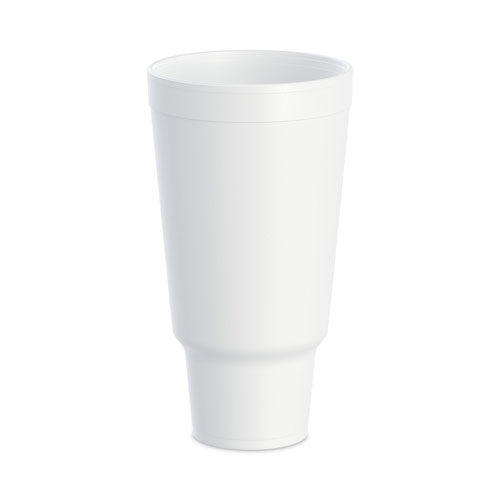 J Cup Insulated Foam Pedestal Cups, 44 Oz, White, 300/carton