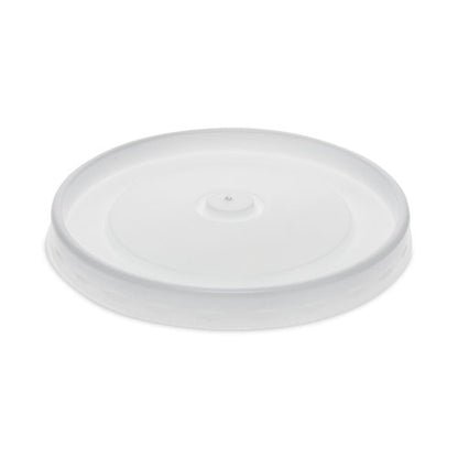 Paper Soup Cup Lid, For 32 Oz Soup Cups, 3.13" Diameter X 0.69"h, White, Plastic, 500/carton