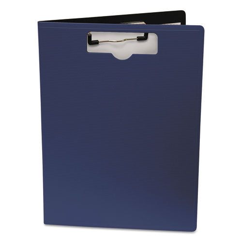 Portfolio Clipboard With Low-profile Clip, Portrait Orientation, 0.5" Clip Capacity, Holds 8.5 X 11 Sheets, Blue