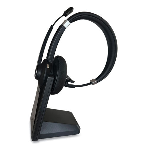 Ivr70002 Monaural Over The Head Bluetooth Headset, Black/silver
