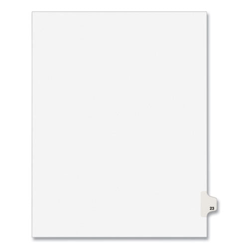 Preprinted Legal Exhibit Side Tab Index Dividers, Avery Style, 10-tab, 23, 11 X 8.5, White, 25/pack, (1023)