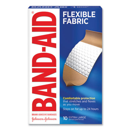 Flexible Fabric Extra Large Adhesive Bandages, 1.75 X 4, 10/box