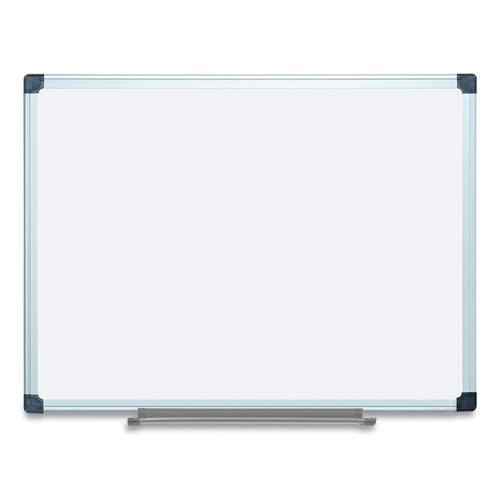 Porcelain Value Dry Erase Board, 36 X 48, White Surface, Silver Aluminum Frame
