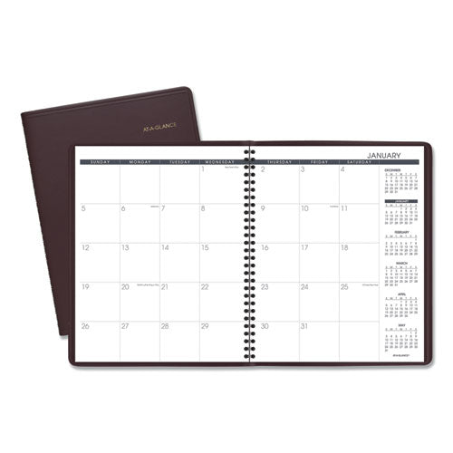 Monthly Planner, 11 X 9, Winestone Cover, 15-month (jan To Mar): 2024 To 2025