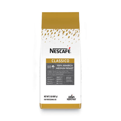 Classico 100% Arabica Roast Ground Coffee, Medium Blend, 2 Lb Bag, 6/carton