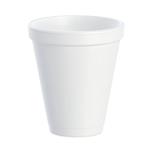 Foam Drink Cups, 12 Oz, White, 1,000/carton