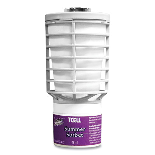 Tcell Air Freshener Dispenser Oil Fragrance Refill, Summer Sorbet, 1.6 Oz, 6/carton
