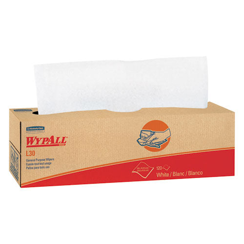 L30 Towels, Pop-up Box, 16.4 X 9.8, White, 100/box, 8 Boxes/carton