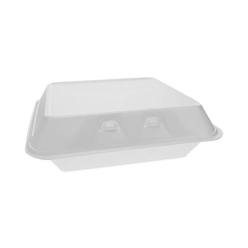 Smartlock Foam Hinged Lid Container, X-large, 9.5 X 10.5 X 3.25, White, 250/carton