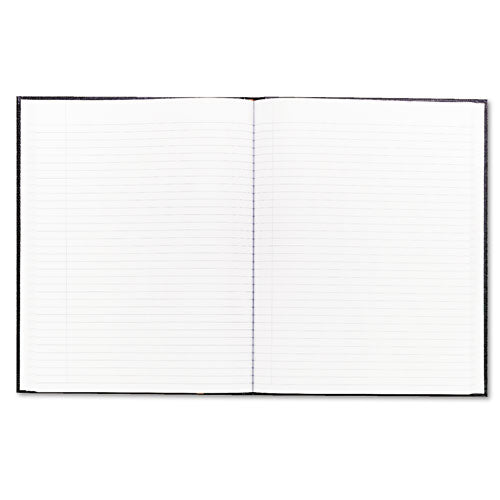 Executive Notebook With Ribbon Bookmark, 1-subject, Medium/college Rule, Black Cover, (75) 10.75 X 8.5 Sheets